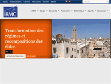 Tablet Screenshot of irmcmaghreb.org